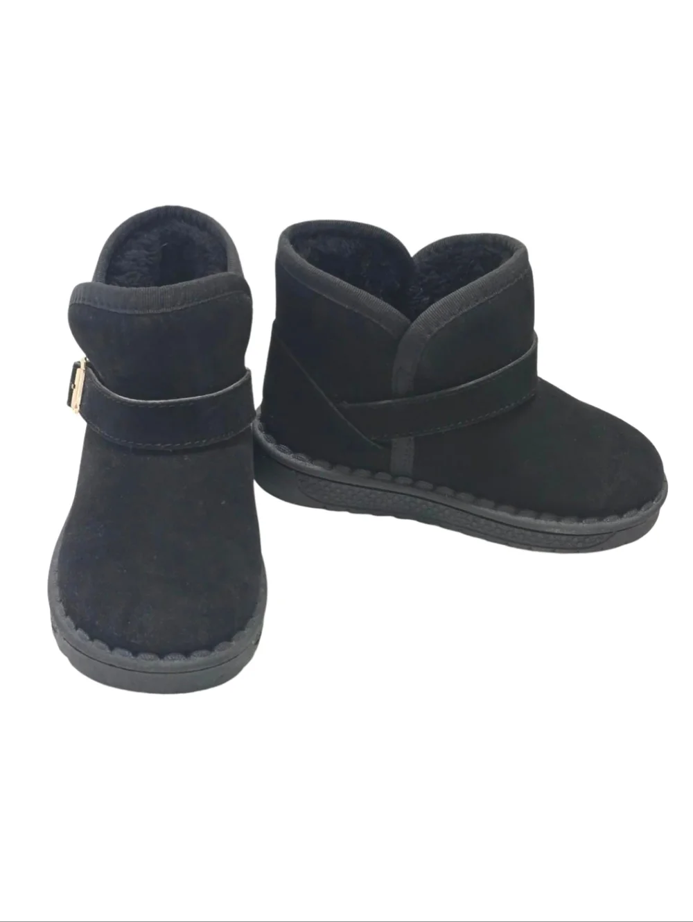 Fashon Fuzzy Snow Boots Toddler Girls Size EU29 Black Warm Winter Cozy